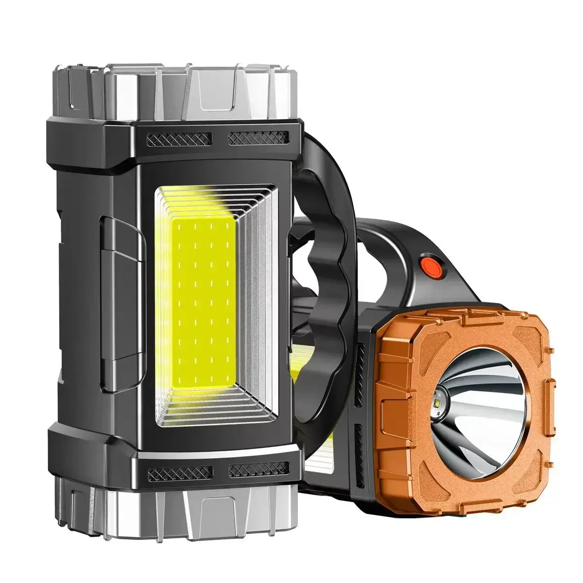 Portable Powerful USB Rechargeable Flashlights Solar LED Light With COB Work Light 4 Gear Charge Mobile Phone Camping Lamps