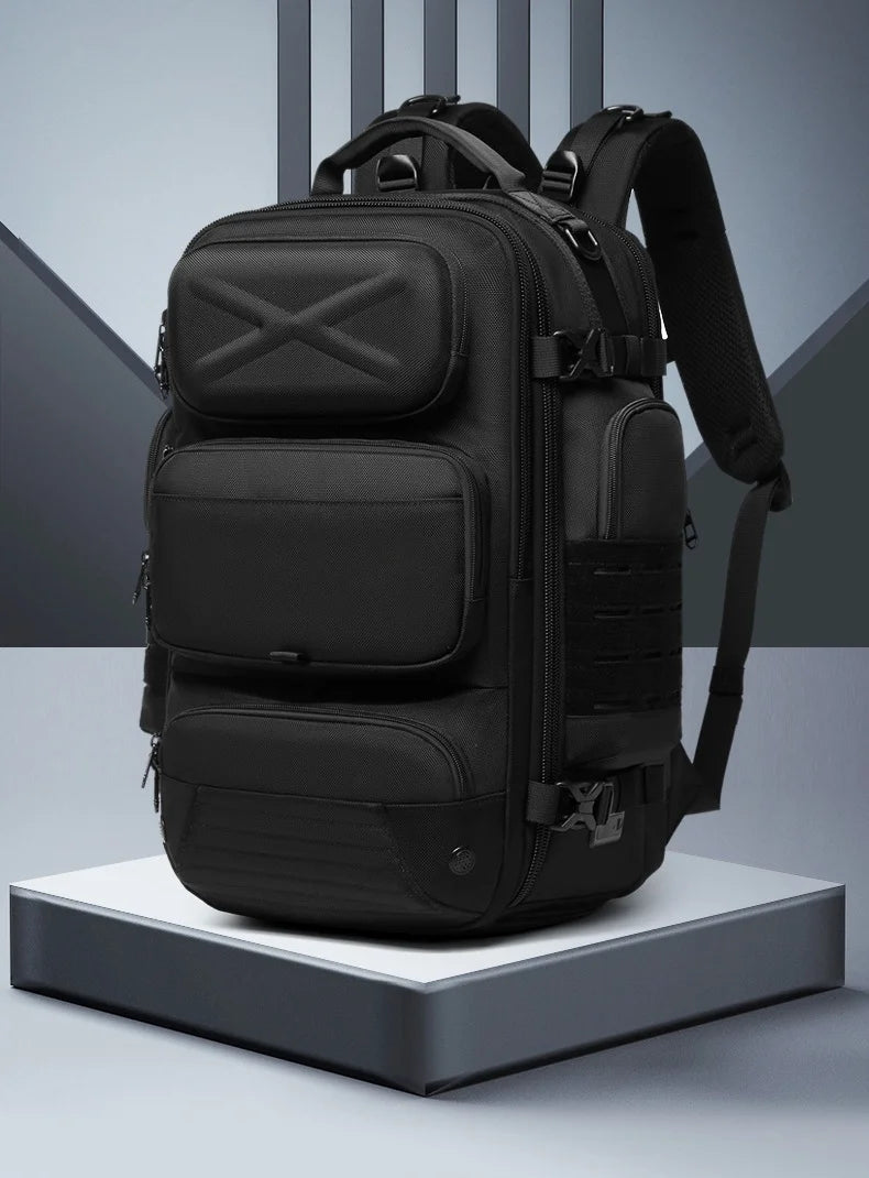 Ozuko Men's Waterproof Travel Backpack | Large Capacity Laptop Bag with Shoe Compartment