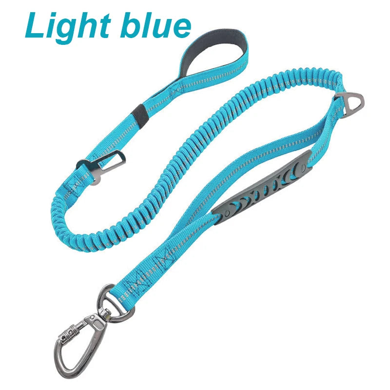Adjustable Pet Dog Nylon reflective multi-functional retractable dog leash Car Seat Belt Cushioning Retractable Reflectivenylon