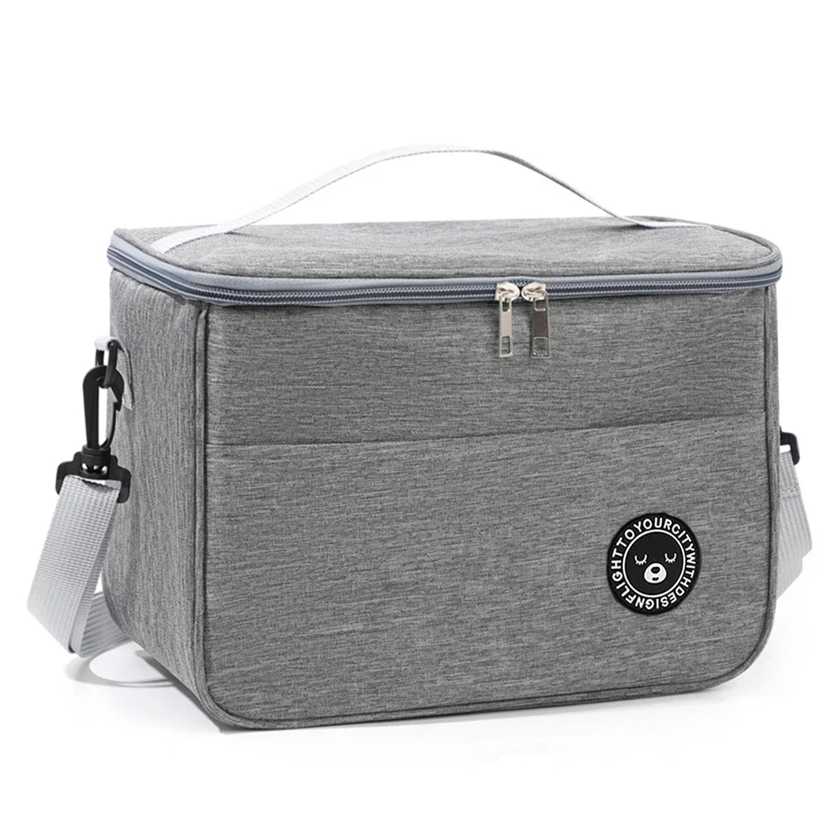 Large Capacity Hand-held with Shoulder Strap Insulated Bag, Multifunction Lunch Box Bag, Student Thickened Waterproof Lunch Bag