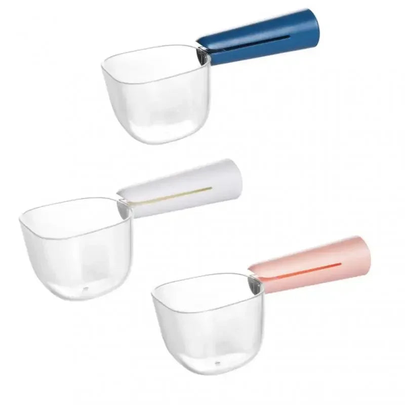 Pet Food Measuring Scoop Cup with Scale — Portable Feeding Spoon for Dogs & Cats
