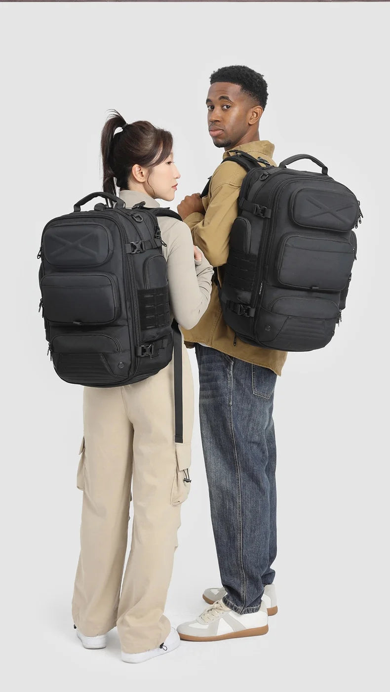 Ozuko Men's Waterproof Travel Backpack | Large Capacity Laptop Bag with Shoe Compartment
