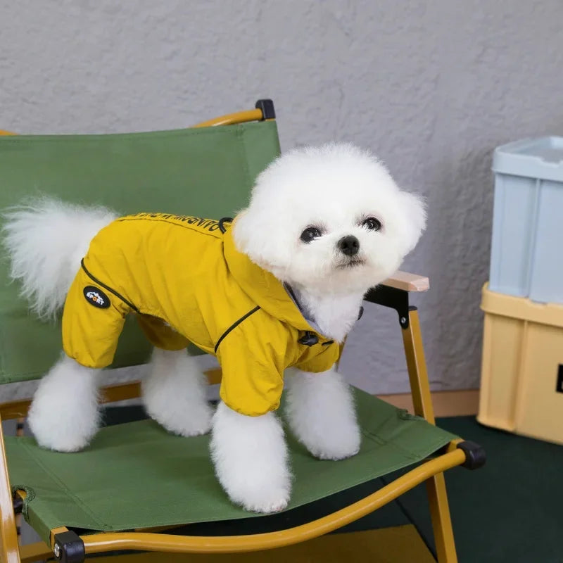Waterproof Pet Jumpsuits Winter Fleece Dog Clothes Coat with D-ring For Small Dogs Yorkshire Bichon Puppy Clothing ropa perro