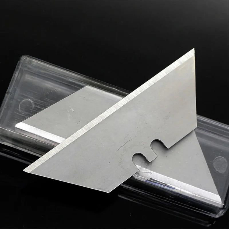 20-Pack Trapezoidal Replacement Blades – Stainless Steel Box Cutter Blades for DIY, Art, Craft & Woodworking