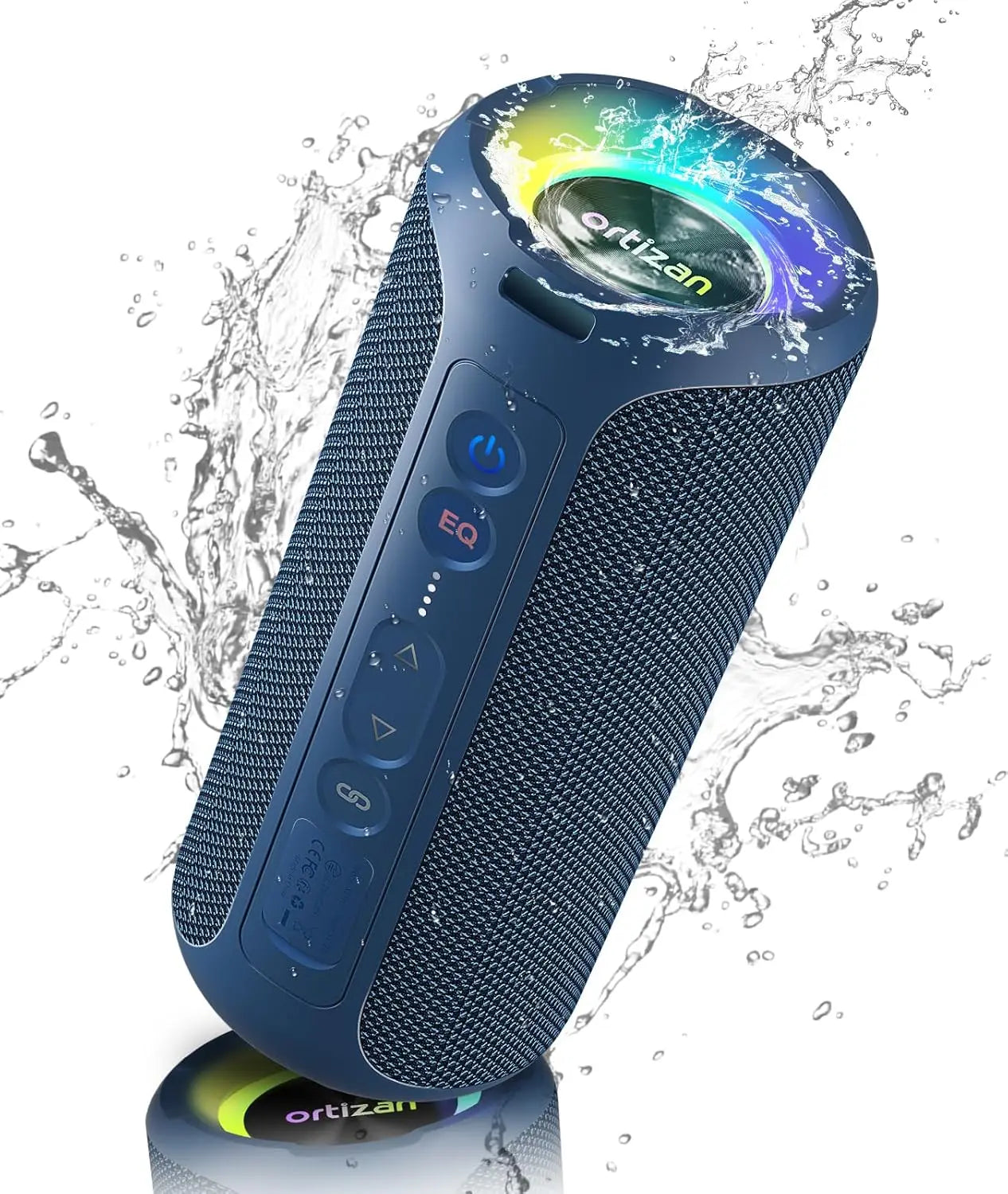 Ortizan 40W Portable Bluetooth Speaker — IPX7 Waterproof, Bass Subwoofer, TF/AUX/TWS