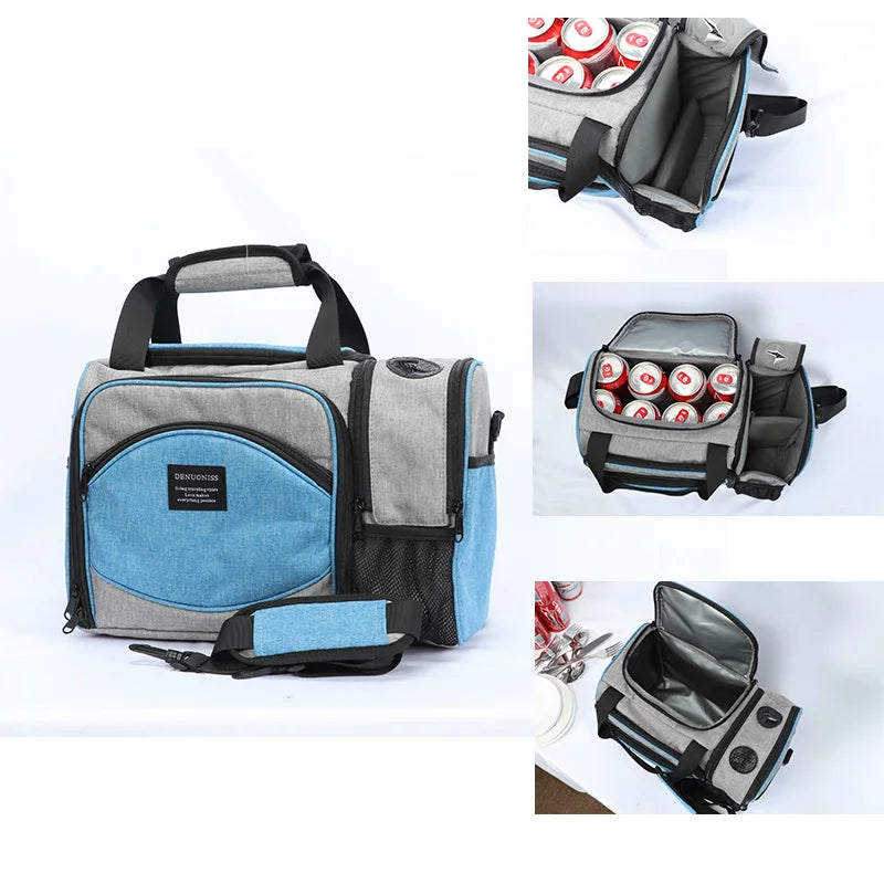 Insulated Lunch Bag — Waterproof Thermal Food Container with Adjustable Shoulder Strap