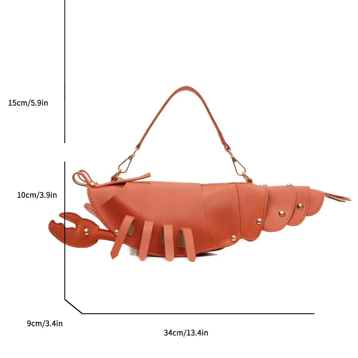 Crossbody Bag For Women Personality Lobster Design Fun Creative Handbag Women Purse Cute Lady Girls Animal Toy Mobile Phone Bag