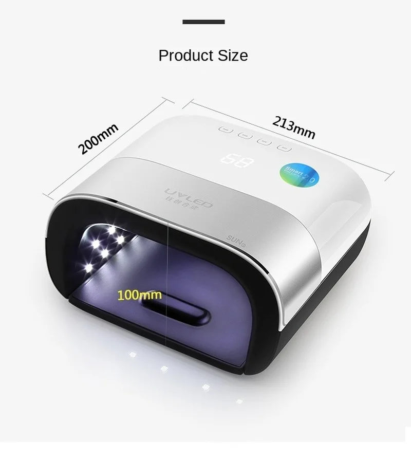 SUNUV SUN3 Nail Dryer Smart 2.0 48W UV LED Lamp Nail with Smart Timer Memory Invisible Digital Timer Display Nail Drying Machine