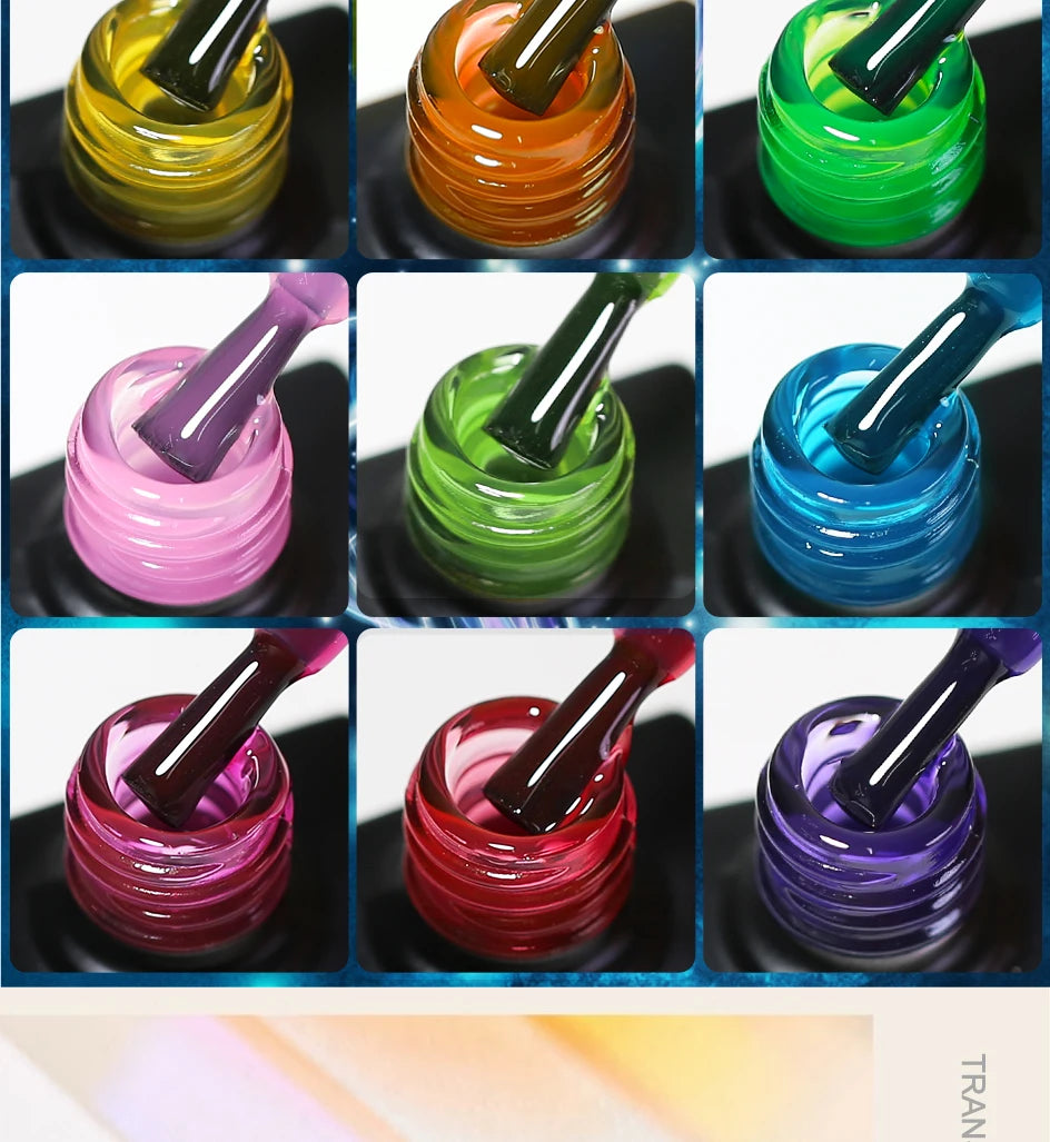 NAILCO Jelly Gel Nail Polish | HEMA-Free Soak Off UV LED Semi-Permanent Gel Varnish — 70 Colors