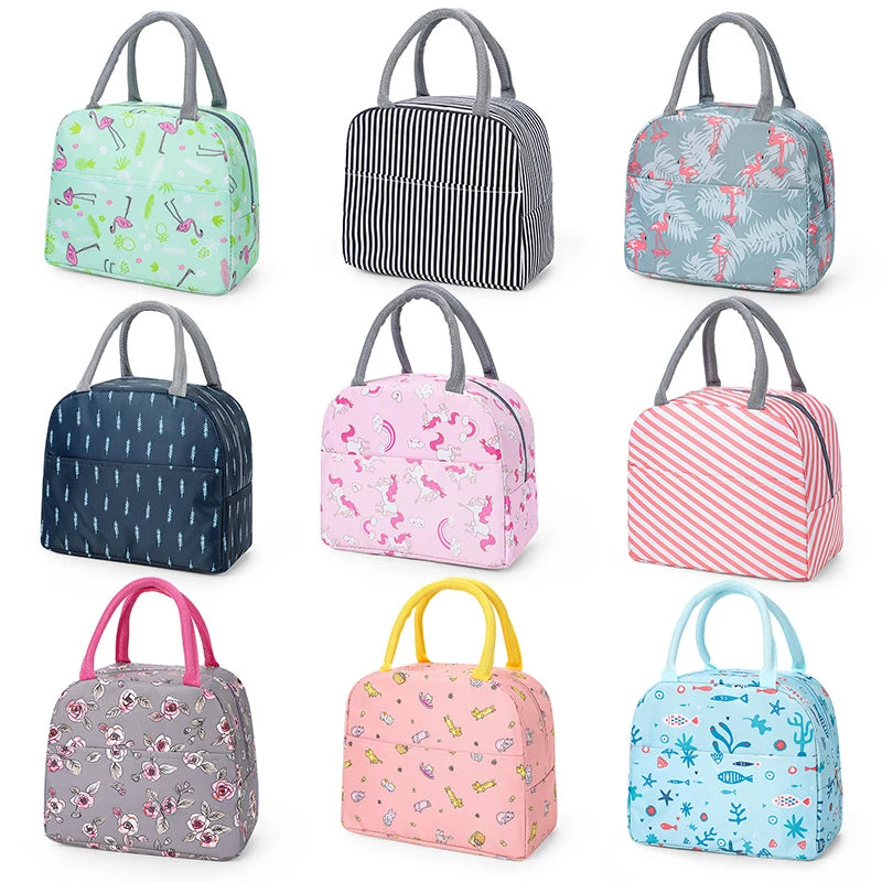 Insulated lunch bag For Women Kids Cooler Bag Thermal bag Portable Lunch Box Ice Pack Tote Food Picnic Bags Lunch Bags for Work