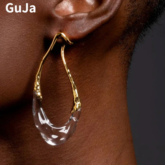 Modern Irregular Geometric Drop Earrings for Women – European Statement Party Jewelry
