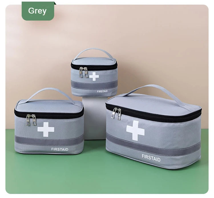 Portable Emergency Medical Kit Storage Bag – Oxford Cloth, Waterproof, Multi-Compartment Organizer | Style A & B | S, M, L