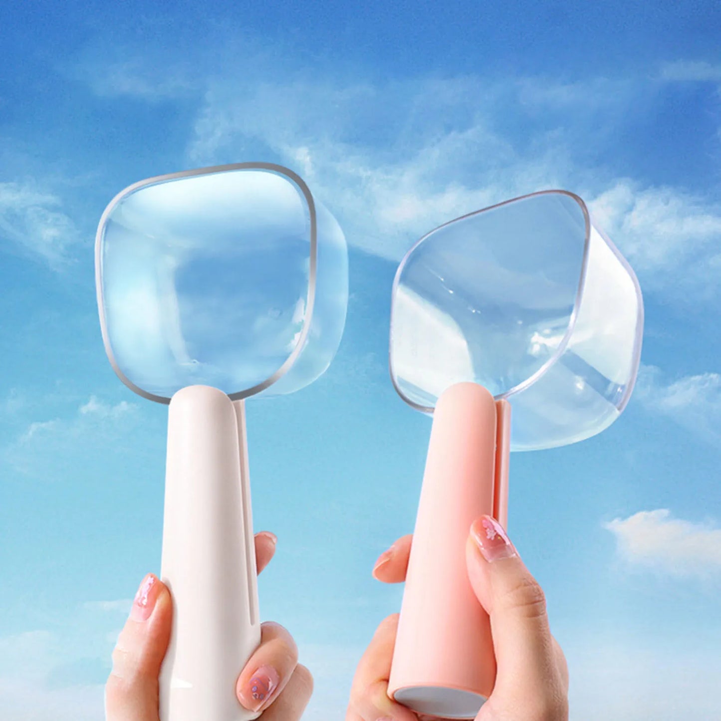 Pet Treat Scoop Measuring Cup Portable Tools Accessories Dog Spoon with Bag Clip Dog Food Measuring Spoon for Camping Shop