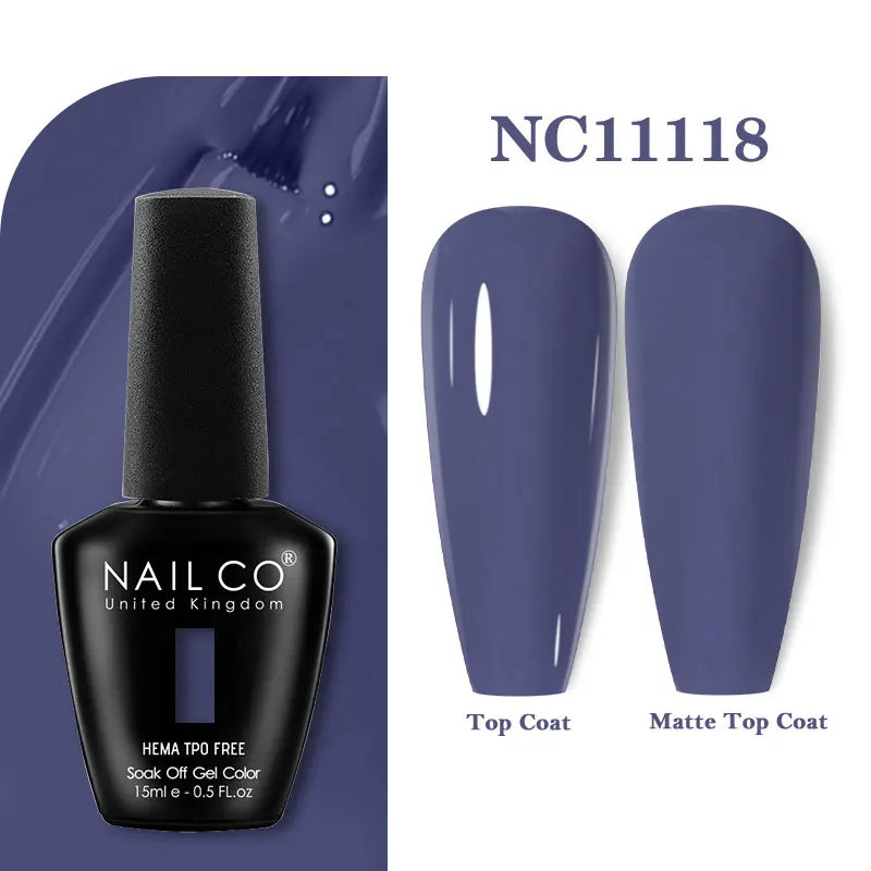 NAILCO Gel Nail Polish – HEMA-Free Soak-Off UV/LED Gel | 15ml | 333 Colors