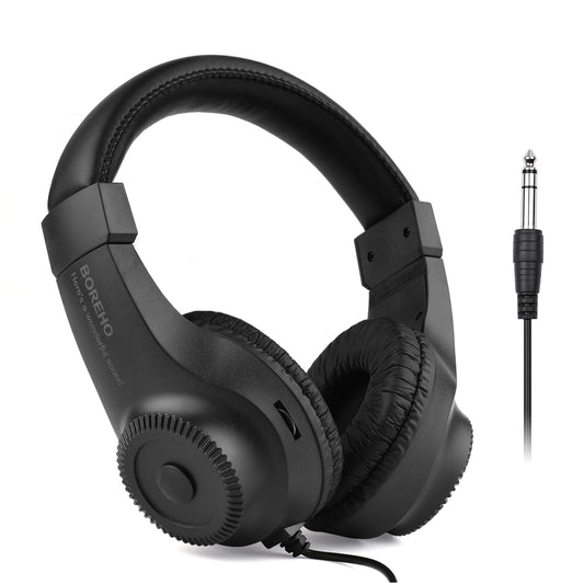 Arealer Professional Studio Monitor Headphones | 50mm Driver | 6.5mm Plug | For Guitar, Piano & Audio Mixer | Recording & Monitoring