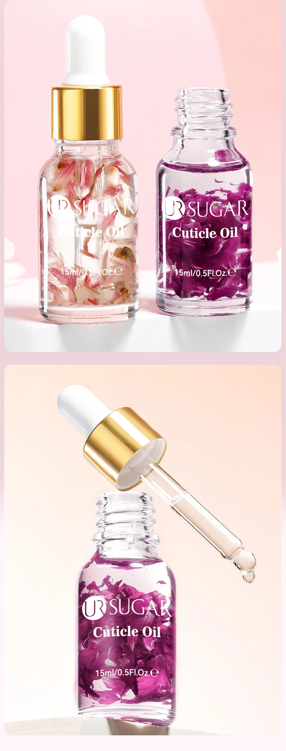 UR SUGAR 15ml Cuticle Nutrient Oil | Nourishes, Repairs & Brightens | 4 Scents