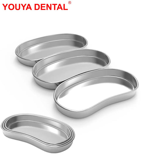 304 Stainless Steel Curved Dental Tray – Medical Surgical Instrument Dish for Dentistry, Lab, Beauty & Clinics | S, M, L