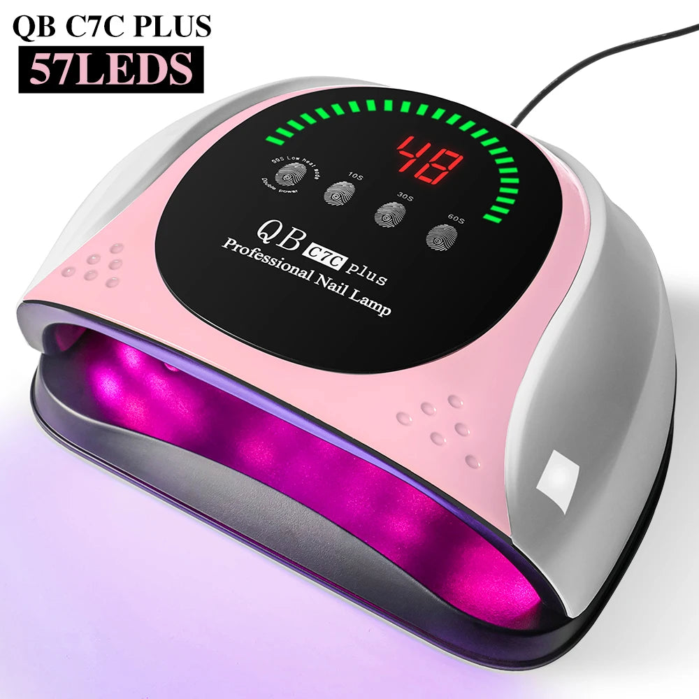 57 LED UV/LED Nail Lamp — Professional Gel Polish Curing Light with Diamond Design