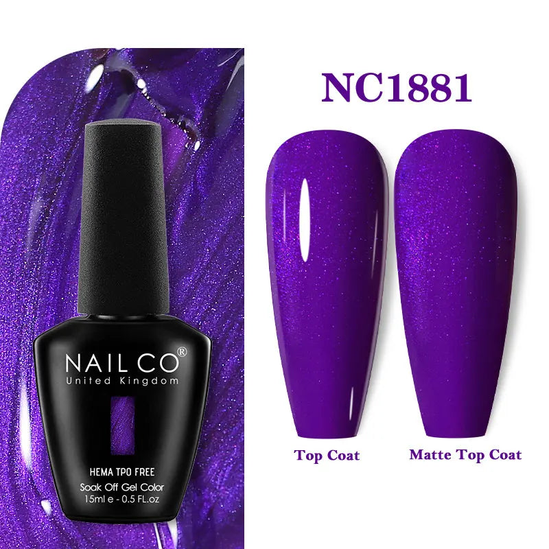 NAILCO Gel Nail Polish – HEMA-Free Soak-Off UV/LED Gel | 15ml | 333 Colors