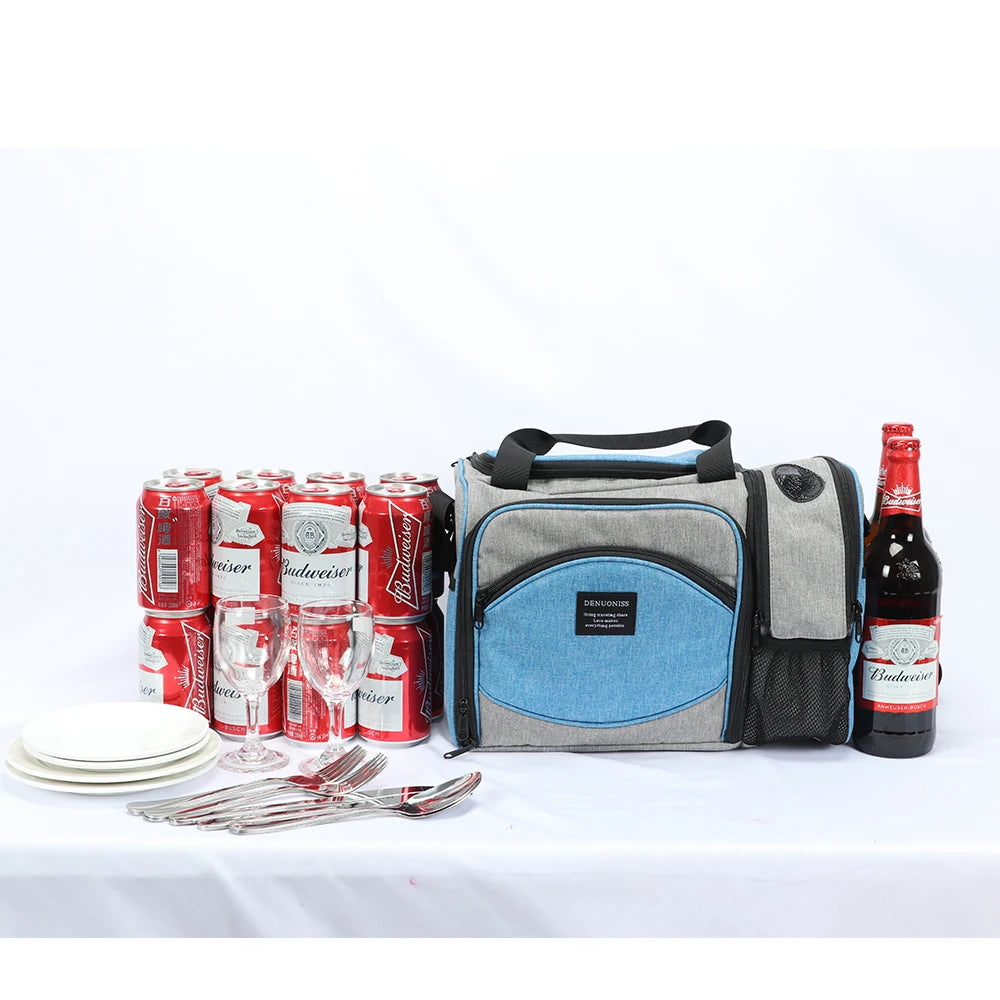Insulated Lunch Bag — Waterproof Thermal Food Container with Adjustable Shoulder Strap