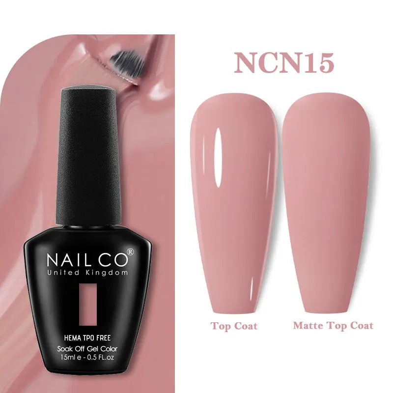 NAILCO Gel Nail Polish – HEMA-Free Soak-Off UV/LED Gel | 15ml | 333 Colors
