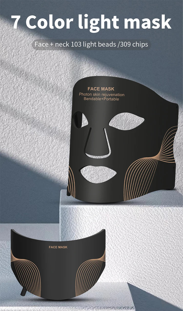 UBilli 7-Color Wireless LED Face Mask