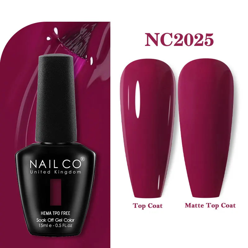 NAILCO Gel Nail Polish – HEMA-Free Soak-Off UV/LED Gel | 15ml | 333 Colors