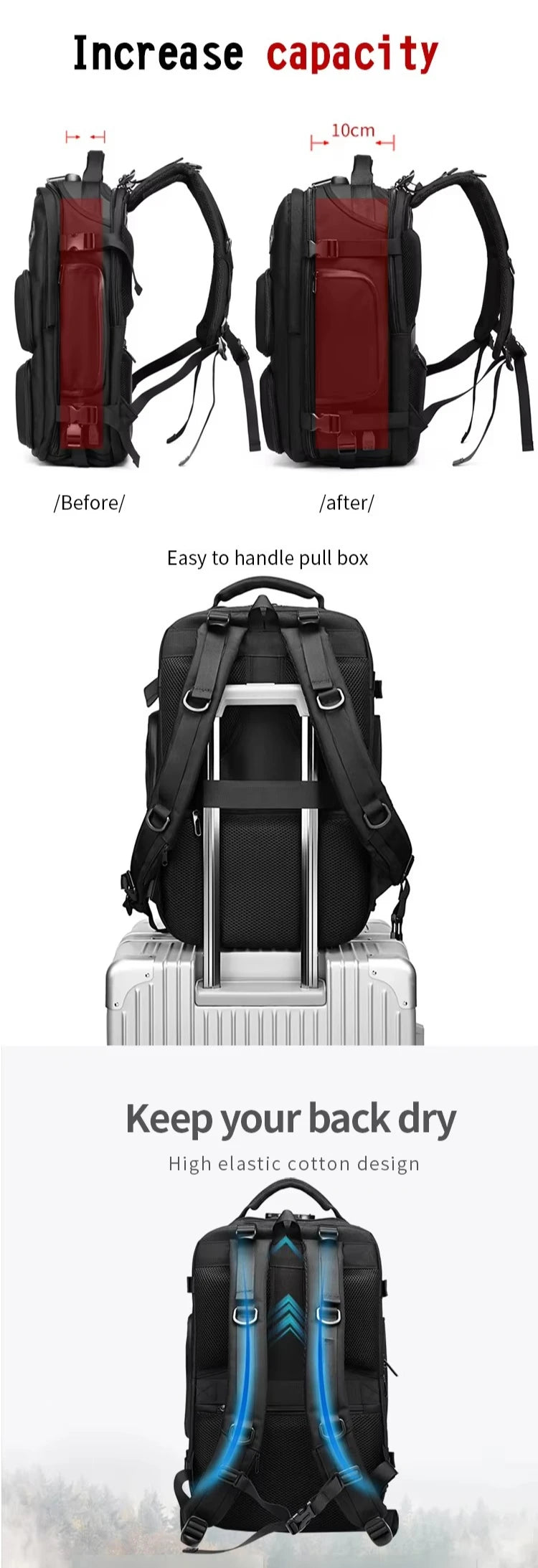 Tactical Cross Backpack | High-Capacity Men's Hiking & Sling Bag with Belt Pack Option