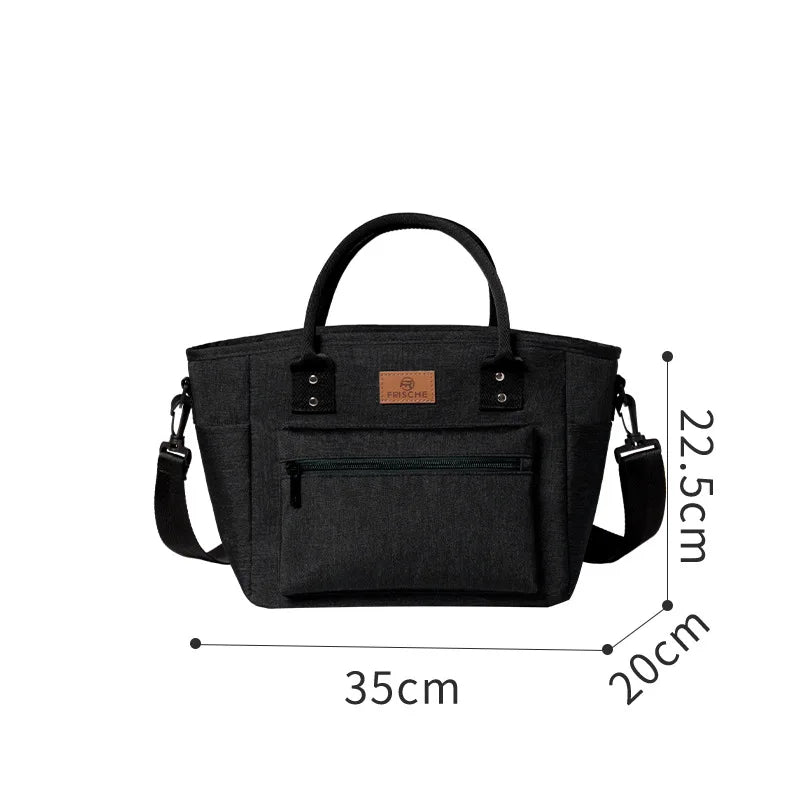 Portable Insulated Lunch Box Bag – Waterproof Picnic & Office Tote with Ice Pack Pocket