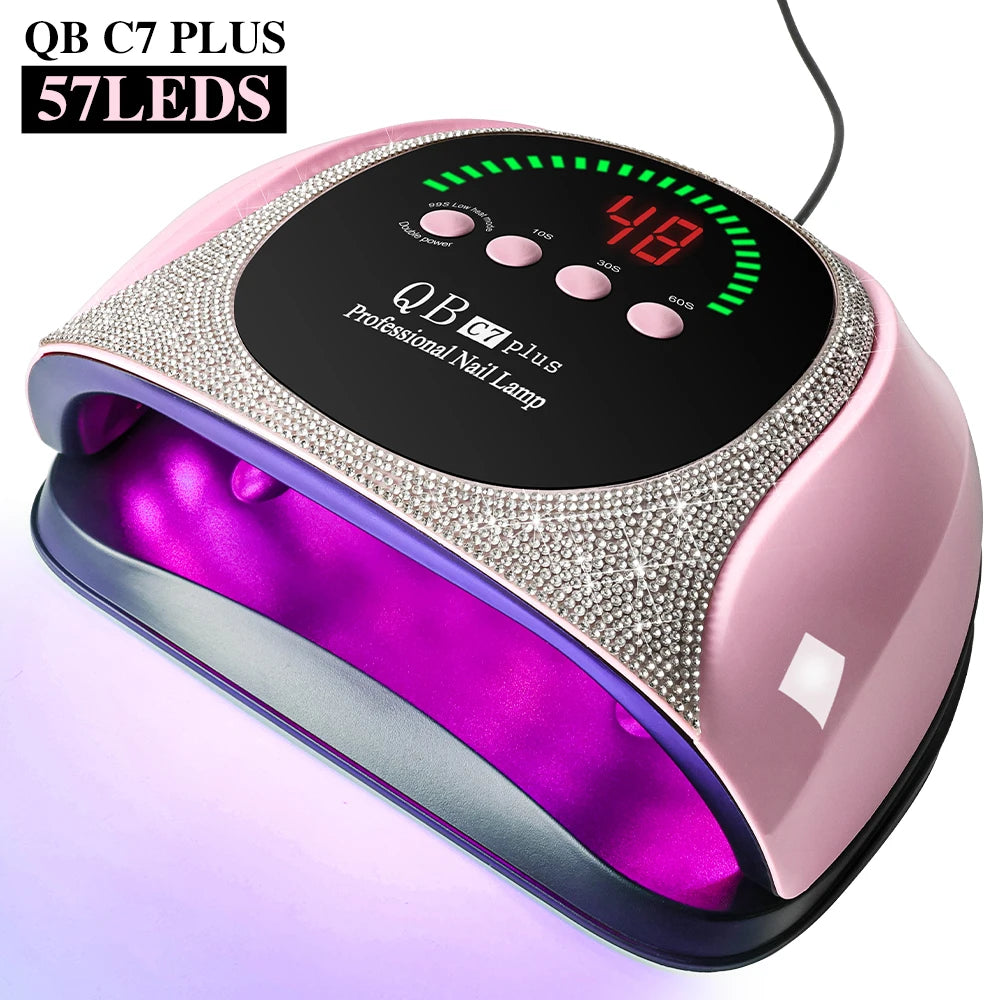 57 LED UV/LED Nail Lamp — Professional Gel Polish Curing Light with Diamond Design