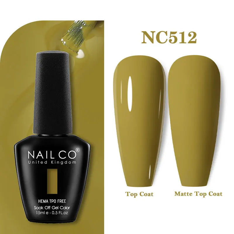 NAILCO Gel Nail Polish – HEMA-Free Soak-Off UV/LED Gel | 15ml | 333 Colors