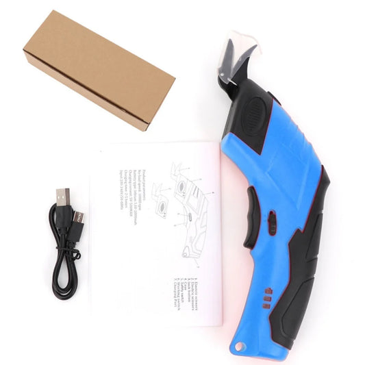 3.6V Electric Fabric Cutting Scissors – Tungsten Steel Blades, USB Rechargeable, Portable Tailor Cutting Tool