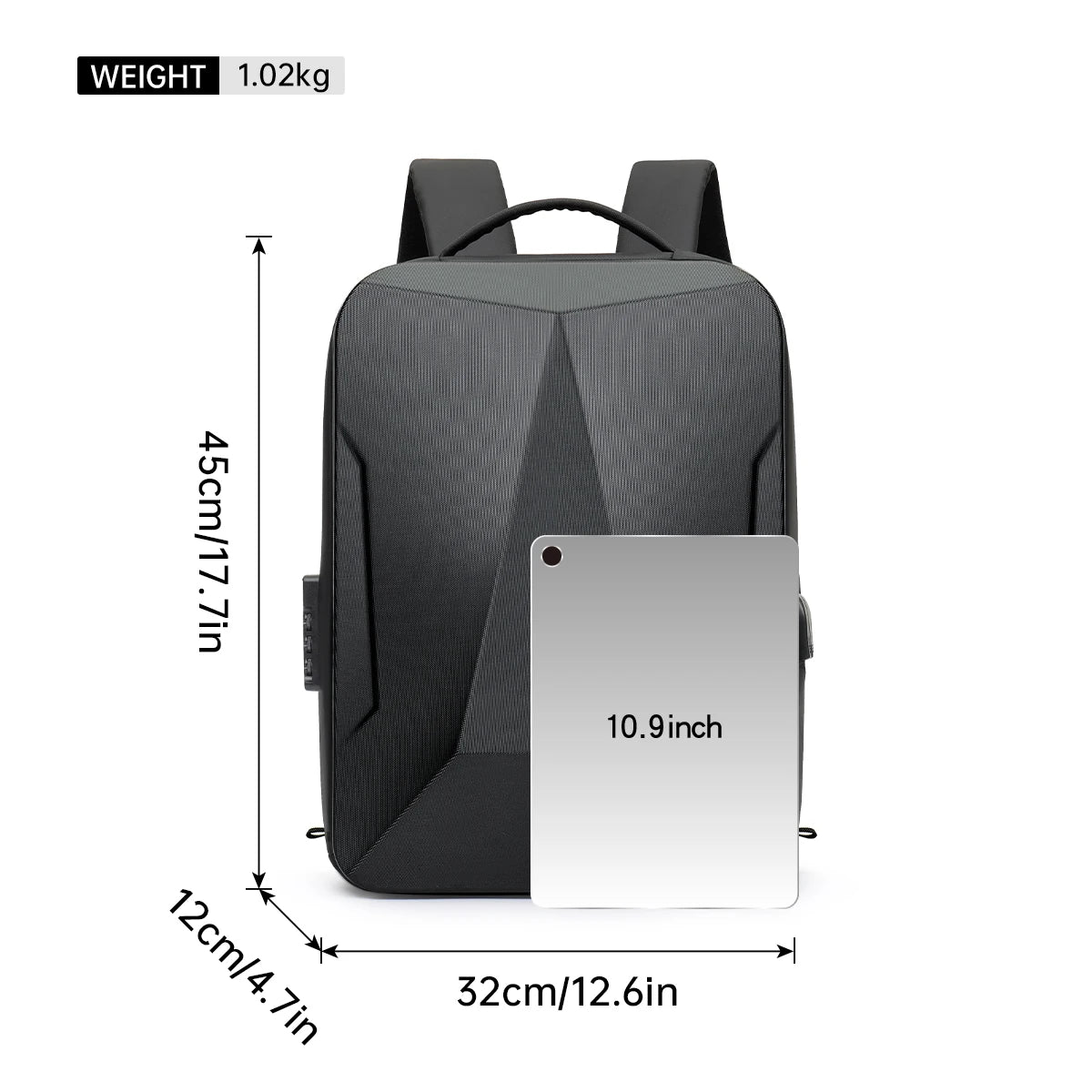 Backpack Men's Expandable Computerbag Large Capacity Business Travel Business Trip Luggage Bag E-Sports Game Hard Shell Backpack