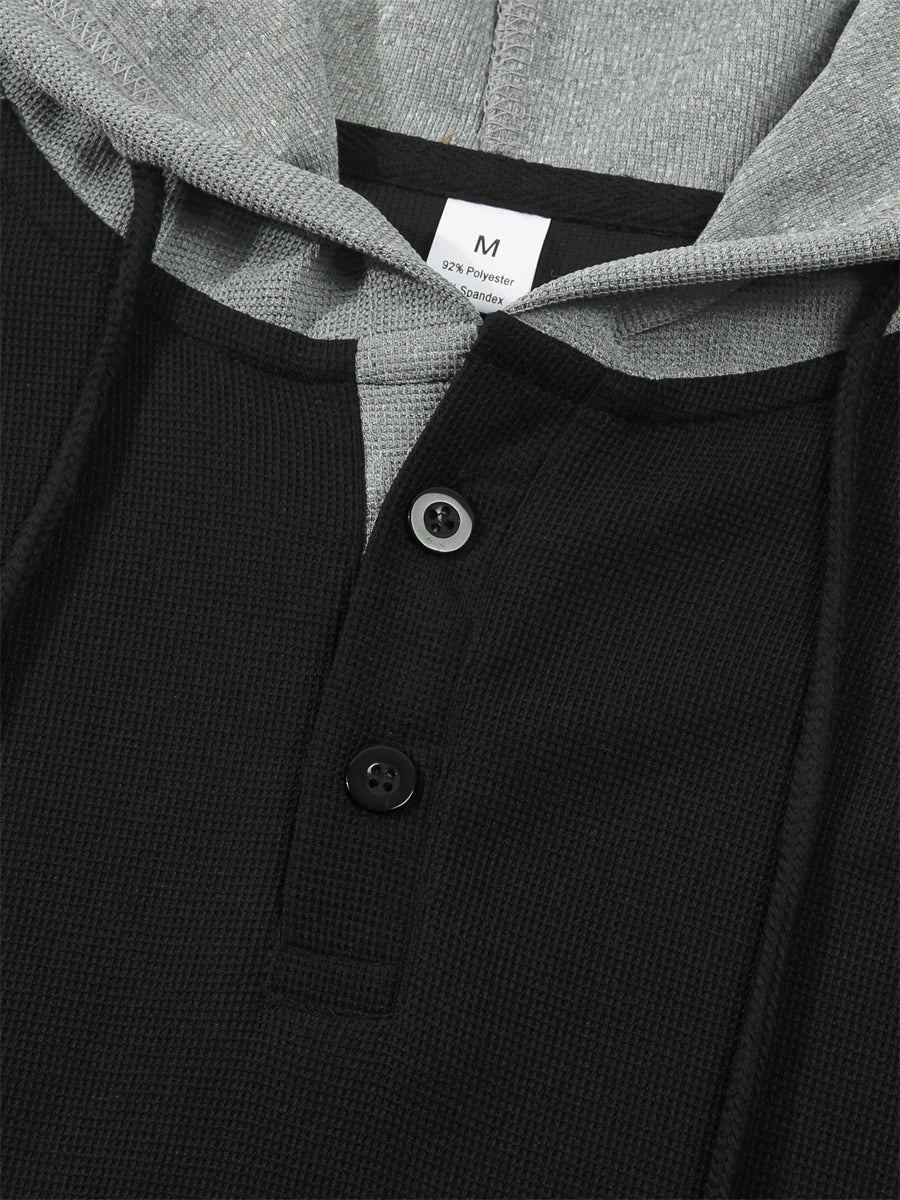 Men's Hoodie Hooded Color Block Pocket Sports & Outdoor Streetwear Cool Casual Spring & Fall Clothing Apparel Hoodies Sweatshirt