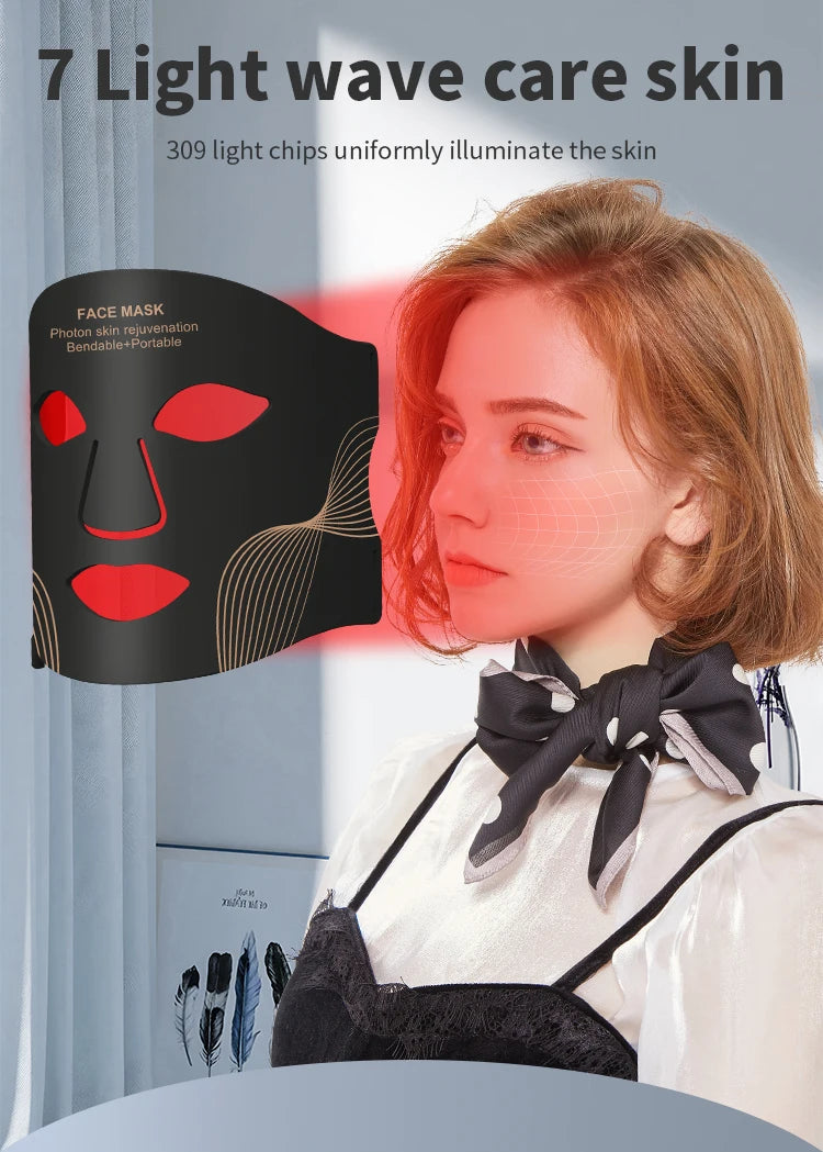 UBilli 7-Color Wireless LED Face Mask