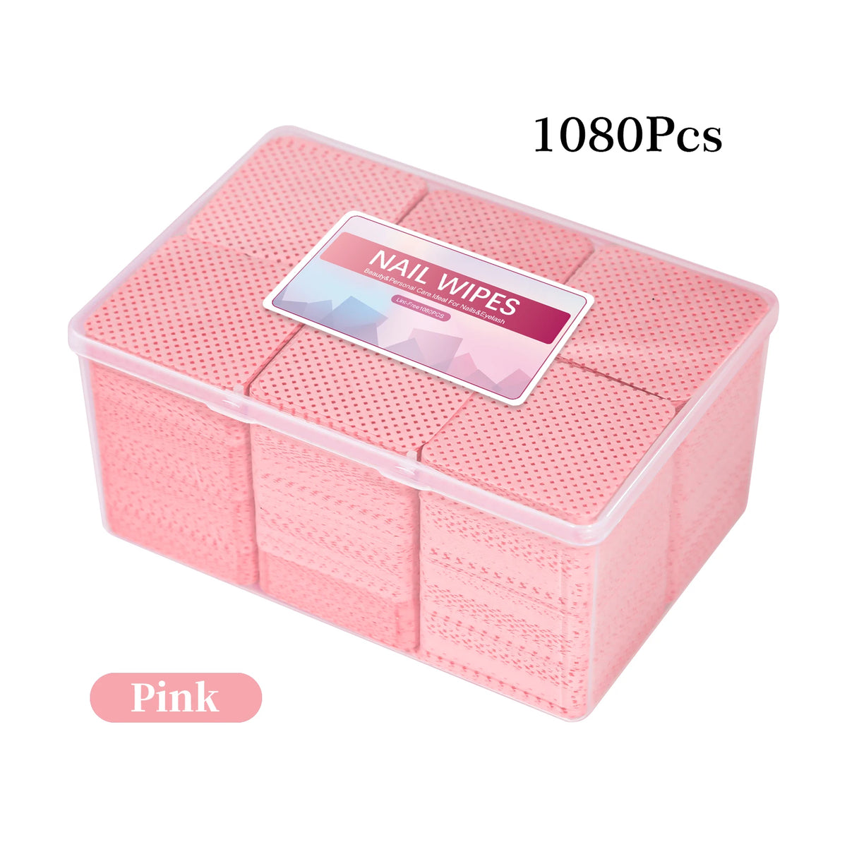 Nail Polish Remover Wipes & Cleaning Pads | Non-Woven Nail Pads for Salon & Home — Multi-Color, 170-200 Pcs