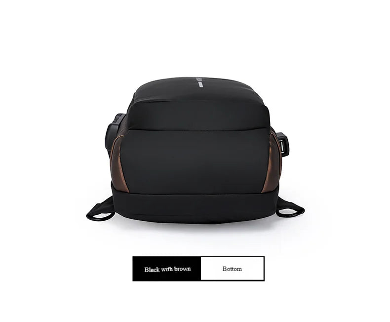 Men's Anti-Theft Chest Bag — Password Lock, USB Port & Waterproof Crossbody Sling