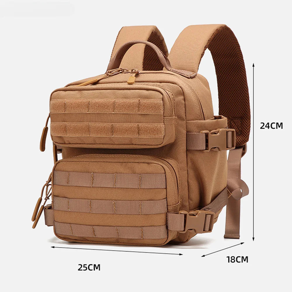9L MOLLE Sport Backpack — Tactical EDC Day Pack for Hiking, Camping & Outdoor Adventures