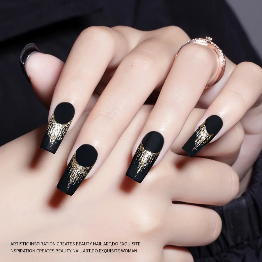 RS NAIL 5g No-Wipe Platinum Gel Polish – Reflective Metallic Sparkle | Golden & Silver