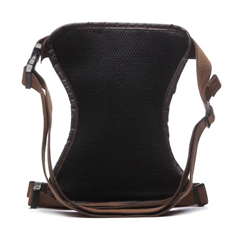Men's Univesial Thigh Crossbody Bags Retro Fashion Outdoor Sports Belt Leg Bag Motorcycle Waterproof Canvas Waist Pack