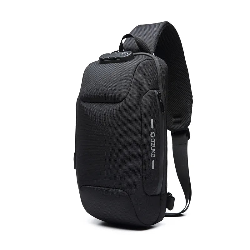 OZUKO 2026 Men's Cross Body Bag Anti-theft Shoulder Messenger Bags Male Waterproof Short Trip Chest Bag Pack