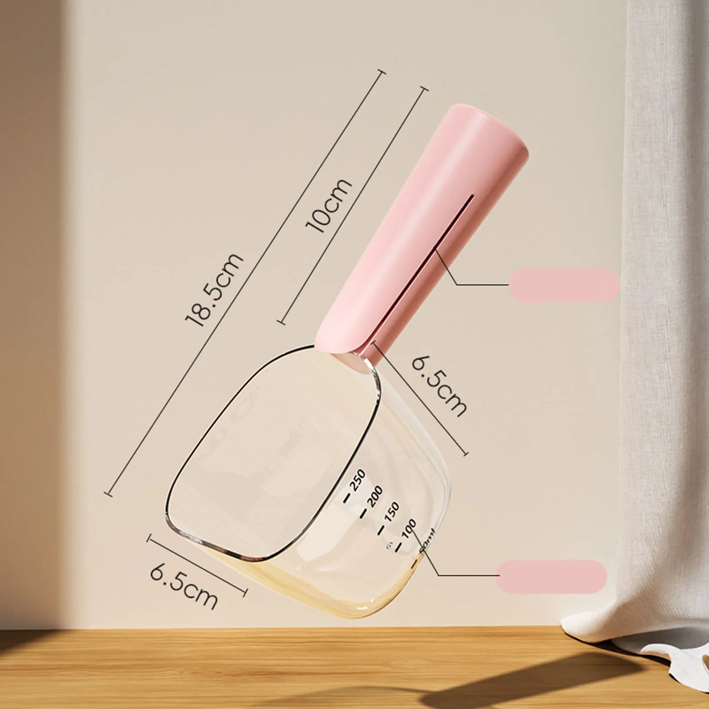 Pet Treat Scoop Measuring Cup Portable Tools Accessories Dog Spoon with Bag Clip Dog Food Measuring Spoon for Camping Shop