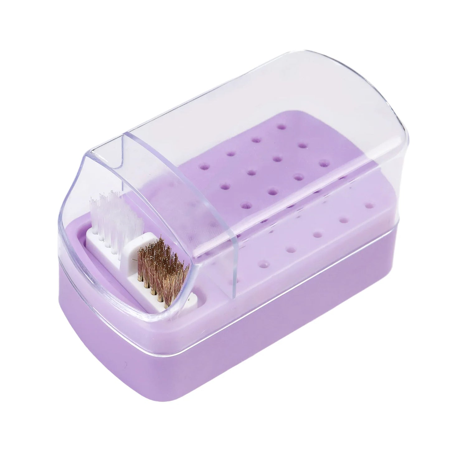 30-Slot Nail Polish Organizer | Acrylic Portable Display Stand | Dustproof Nail Polish Holder for Salon & Home