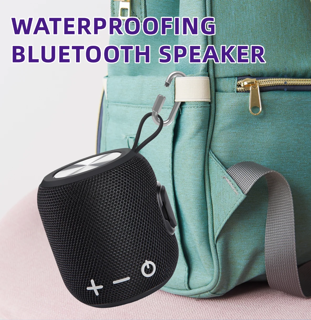 Deep Bass IPX7 Waterproof Bluetooth Speaker — TWS Stereo, Loud Outdoor Sound, 2-Pack