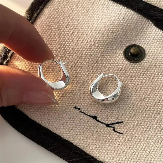 925 Sterling Silver Hoop Earrings – Versatile Sweet Fashion Earrings for Women