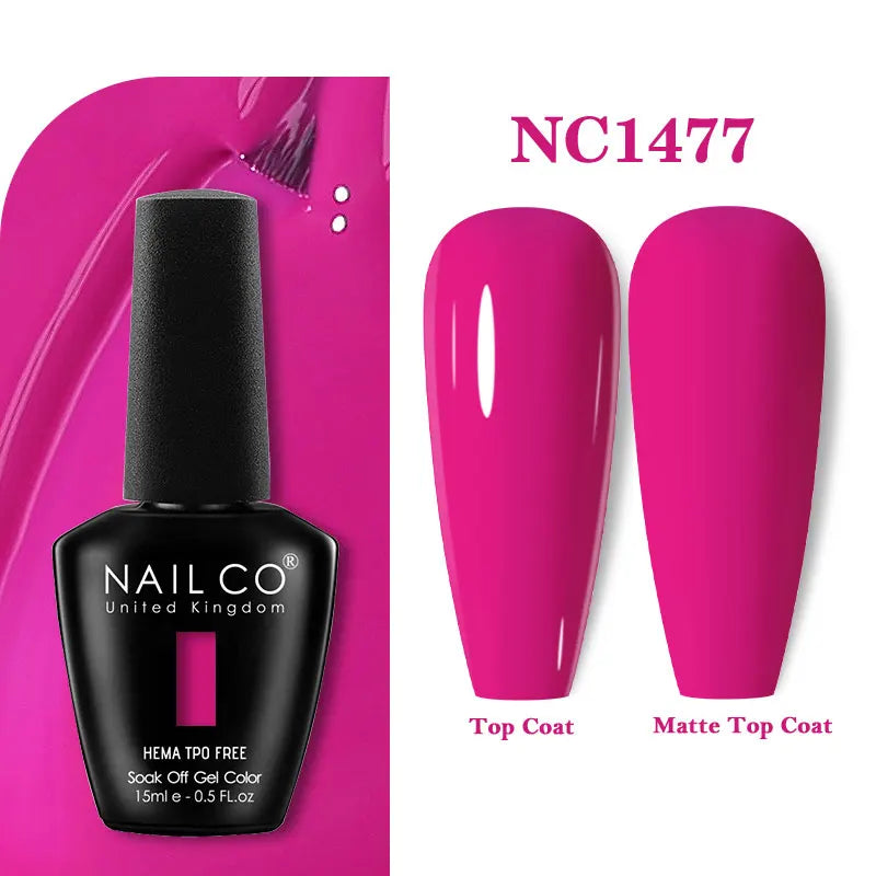 NAILCO Gel Nail Polish – HEMA-Free Soak-Off UV/LED Gel | 15ml | 333 Colors
