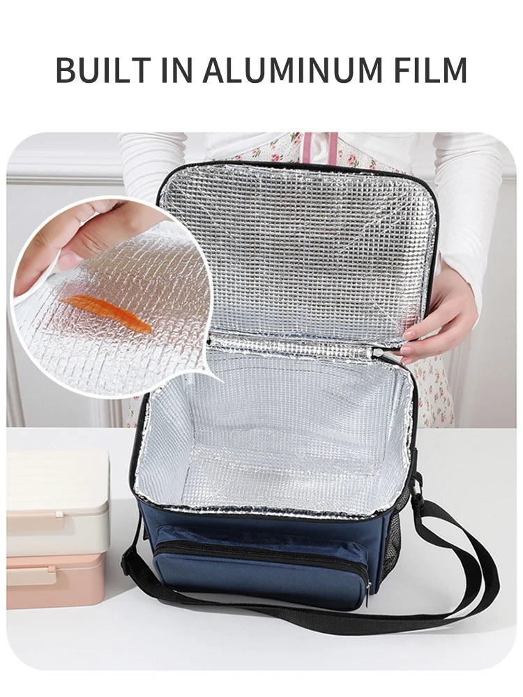 1PC Large capacity insulated box, hand-held crossbody, outdoor ice pack manufacturer, picnic bag, insulated bag