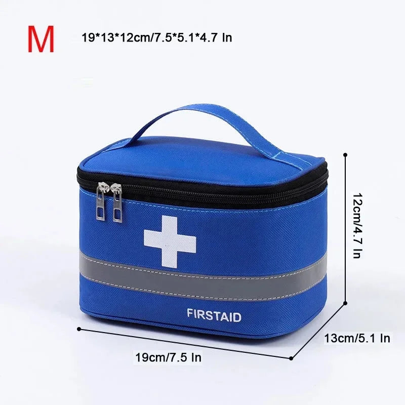 Portable Emergency Medical Kit Storage Bag – Oxford Cloth, Waterproof, Multi-Compartment Organizer | Style A & B | S, M, L