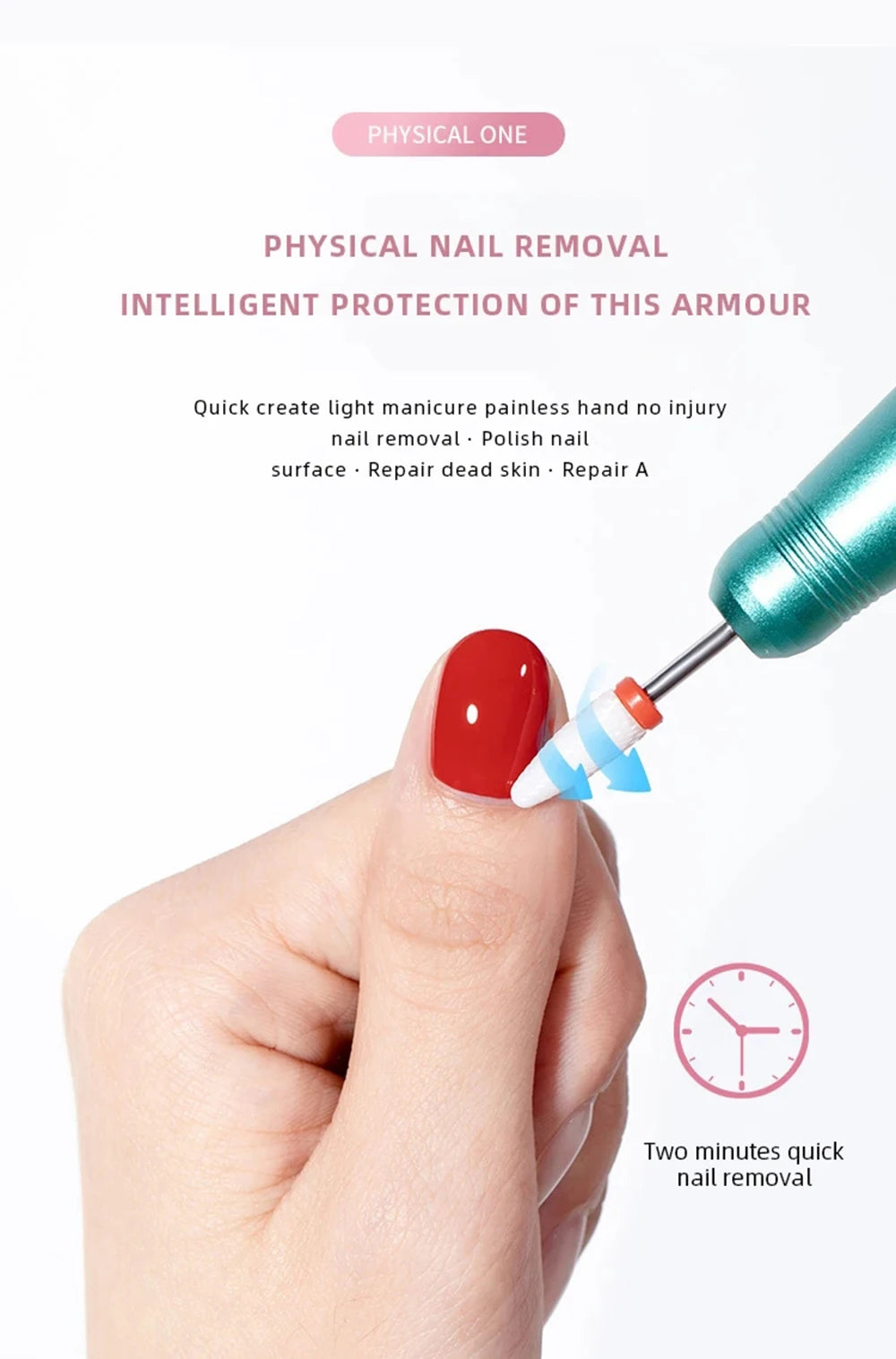 35000RPM Wireless Rechargeable Nail Drill Pen — Portable Electric Manicure Machine