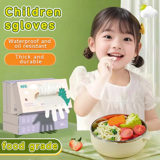 Food-Grade TPE Disposable Gloves for Kids & Adults – Painting, Cooking, Gardening & Party Activities | 100, 200 & 400 Pack